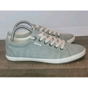 Taos Star Grey Wash Canvas Casual Women's Sneakers Size 9.5